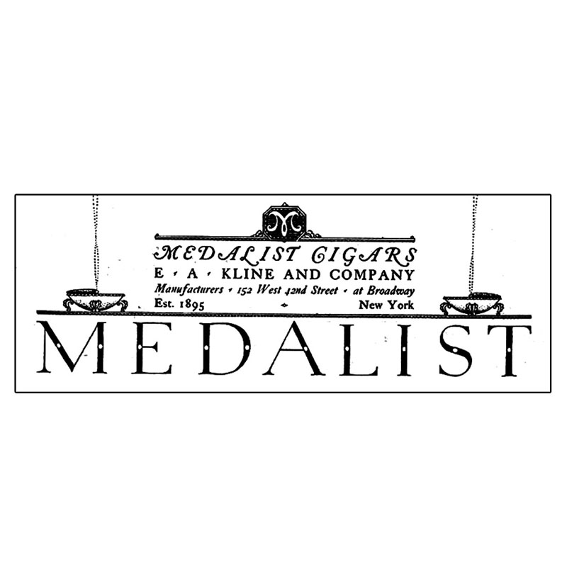 #2482 - Medalist Cigar Label - Writing
